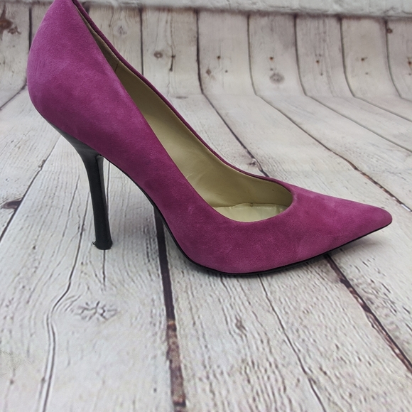 Guess Pointy Toe Pink Suede Shoes 6.5m - Picture 7 of 12